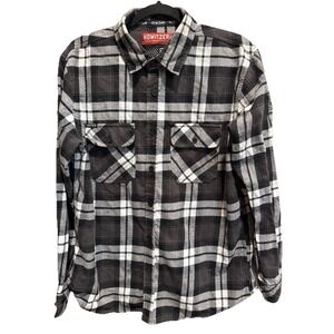 Howitzer Style Men's Flannel Shirt Captain Military Grunt MFG Size large